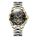 Reef Tiger RGA8235 Classic Black 41mm Day Date Dial Stainless Steel Men's Watch