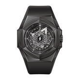 ALL Black PVD Case and Unique Hexagonal Style Dial Design Watch - Reef Tiger Black Shark RGA6908 Automatic Watch