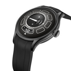 OBLVLO BLM-UFO - Cool Unique Black PVD 41mm Modern Display Design Hands Automatic Mechanical Watch