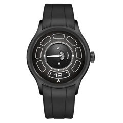 OBLVLO BLM-UFO - Cool Unique Black PVD 41mm Modern Display Design Hands Automatic Mechanical Watch