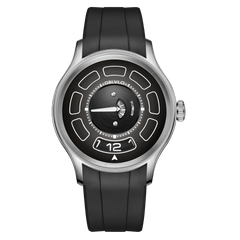 OBLVLO BLM-UFO 41MM Unique UFO-Shaped Automatic Watch with Luminous Silicone Strap And Steel Bracelet Mechanical Watch