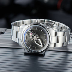 Cool Black Spaceship Dial Watches for Men - 42MM Automatic Dress Watches of the OBLVLO JM Space