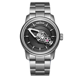 Cool Black Spaceship Dial Watches for Men - 42MM Automatic Dress Watches of the OBLVLO JM Space