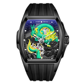 Best Luxury Unique Mens Watches for Sale - Reef Tiger RGA306 Green Color Dragon Automatic Mechanical Watch