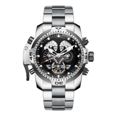 Reef Tiger Aurora RGA3503 Automatic Watch for Men - Year/Day/Date Calendar, luminous Hands and Markers, and Rotating Bezel
