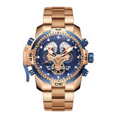 Reef Tiger Aurora RGA3503 Men's Automatic Mechanical Rose Gold Wristwatch - ST25 Automatic Movement Fashion Casual Sports Watch