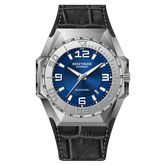 Reef Tiger RGA6903 Men's Diving Watch 20ATM Automatic Movement Wristwatch - Blue Dial & 200M Waterproof