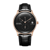 42mm Black Dial Rose Gold RGA82B0-2 Automatic Mechanial Wristwatches For Men - REEF TIGER Waterpoorf Vintage Watch