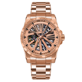 Best Affordable OBLVLO RMS-U Rose Gold Steel Military Sports Watches For Men