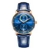 42mm Blue Dial & Rose Gold Case Men Automatic Mechanical Dress Watch for Men - REEF TIGER RGA82B0-3 Business Casual Watch