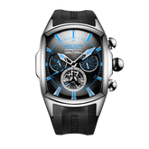 Reef Tiger Aurora Tank II RGA3069 Mens Watches - Fashion 45mm Automatic Stainless Steel Waterproof Skeleton Watches