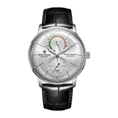 High quality REEF TIGER RGA82B0-3 Classic Automatic Business Watches For Men - Silver Dial Multifunctional Waterproof Dress Watch