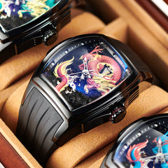 Mens Reef Tiger RGA3061 Luxury Red Automatic Skeleton Dragon Watch - Best Watches for Sale