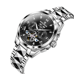 Affordable Luxury Reef Tiger RGA8235 Classic Day & Date Automatic Tourbillon Style Watch