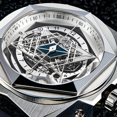 Luxury Mens Unique Automatic Watches - Reef Tiger Black Shark Hexagon RGA6908 Black Dial Automatic Mechanical Watch