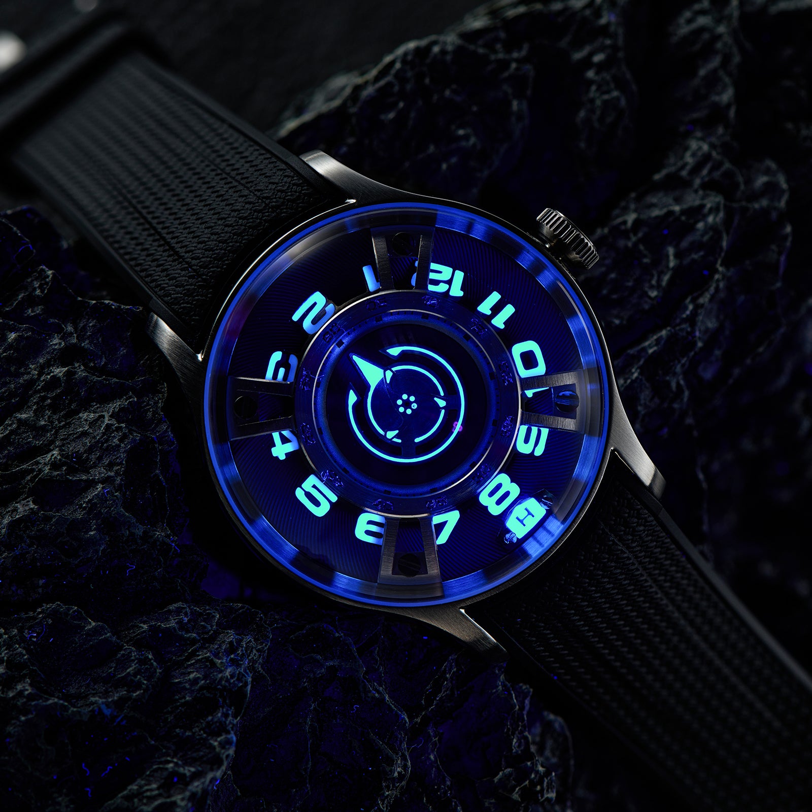 OBLVLO BLM Unique Mechanical Automatic Watches For Men - Cool Japanese Miyota Automatic Movement Watch