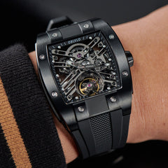 OBLVLO EM-ST Luxury Skeleton Automatic Watch - Best Cool Watches for Men