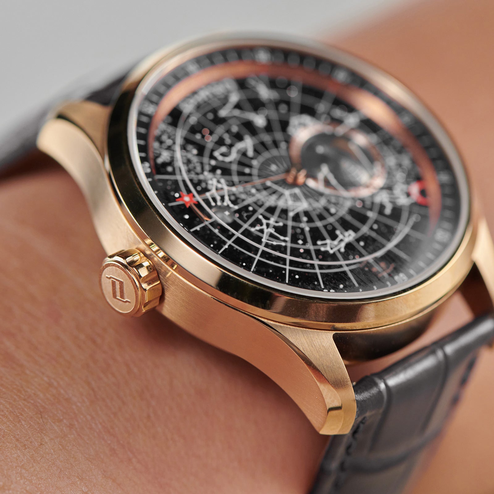 Luxury Classic OBLVLO GC-SW Constellation Automatic Rose Gold Watches For Men
