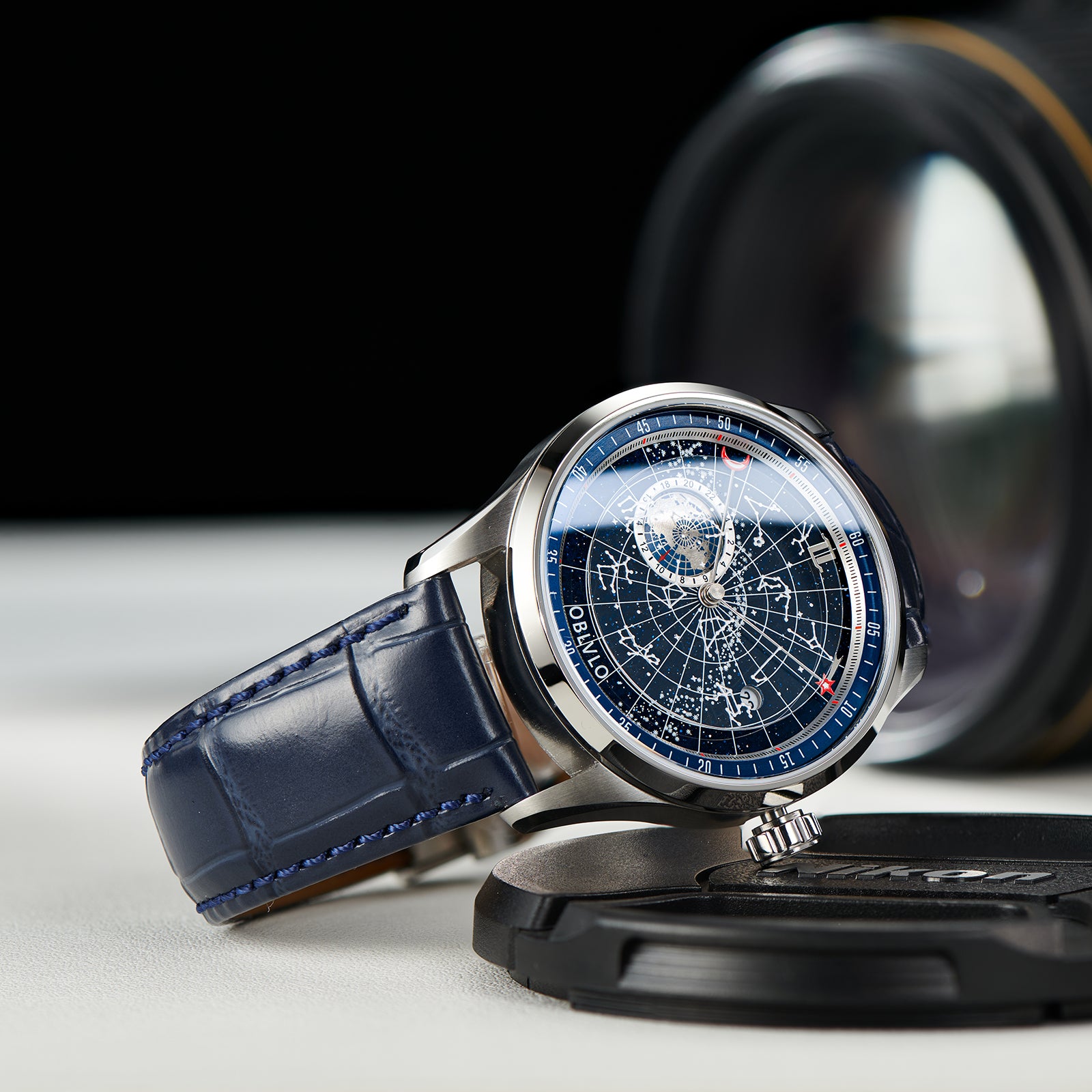 OBLVLO GC-SW Luxury Vintage Constellation Automatic Dress Watches For Men