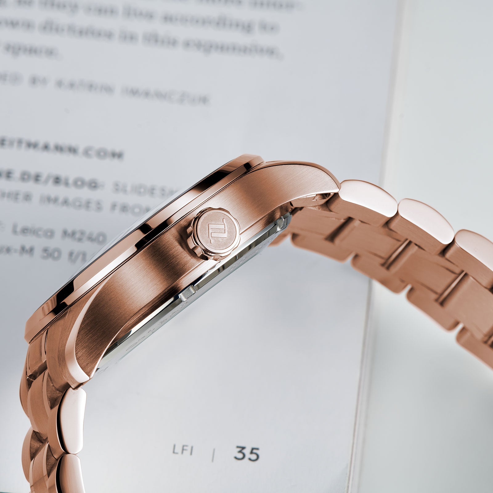 Luxury Classic OBLVLO GC-SW Constellation Automatic Rose Gold Watches For Men