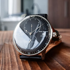 Affordable Luxury 42mm Black Dial & Classics Stainless Steel Case Dress Automatic Watches - Reef Tiger Seattle Navy 1 RGA82B0