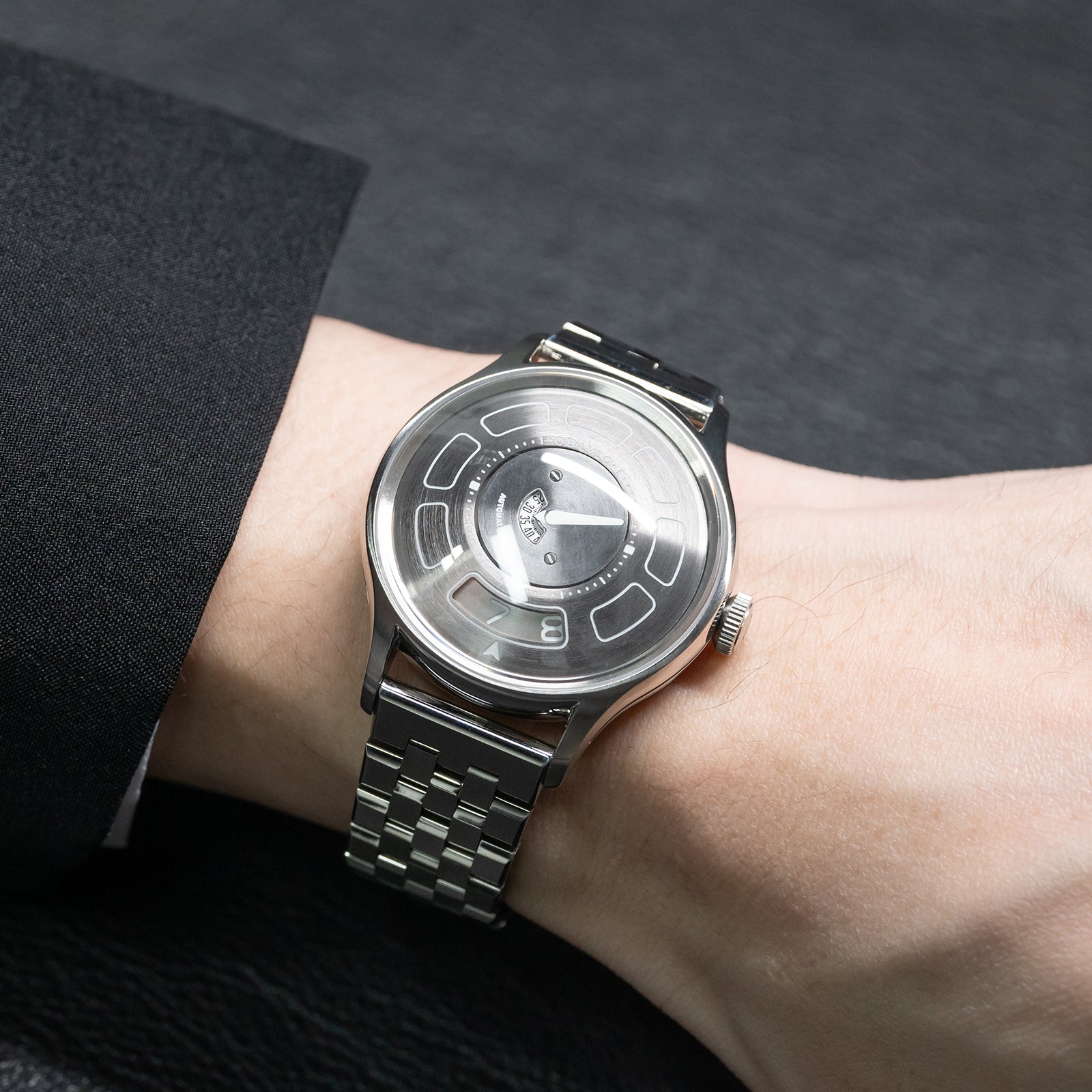 Cool Modern Display Design Watches - Unique OBLVLO BLM-UFO UFO-Shaped with Luminous Dial Automatic Watch