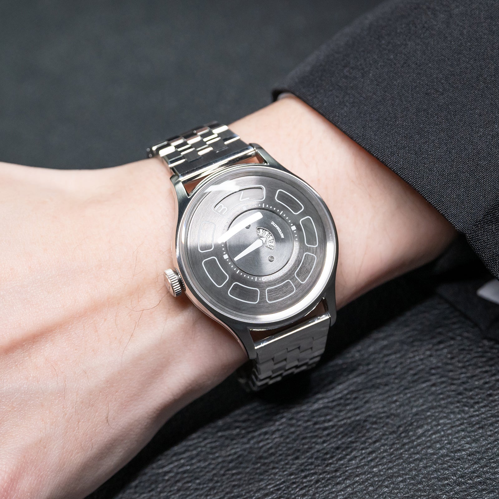 Cool Modern Display Design Watches - Unique OBLVLO BLM-UFO UFO-Shaped with Luminous Dial Automatic Watch