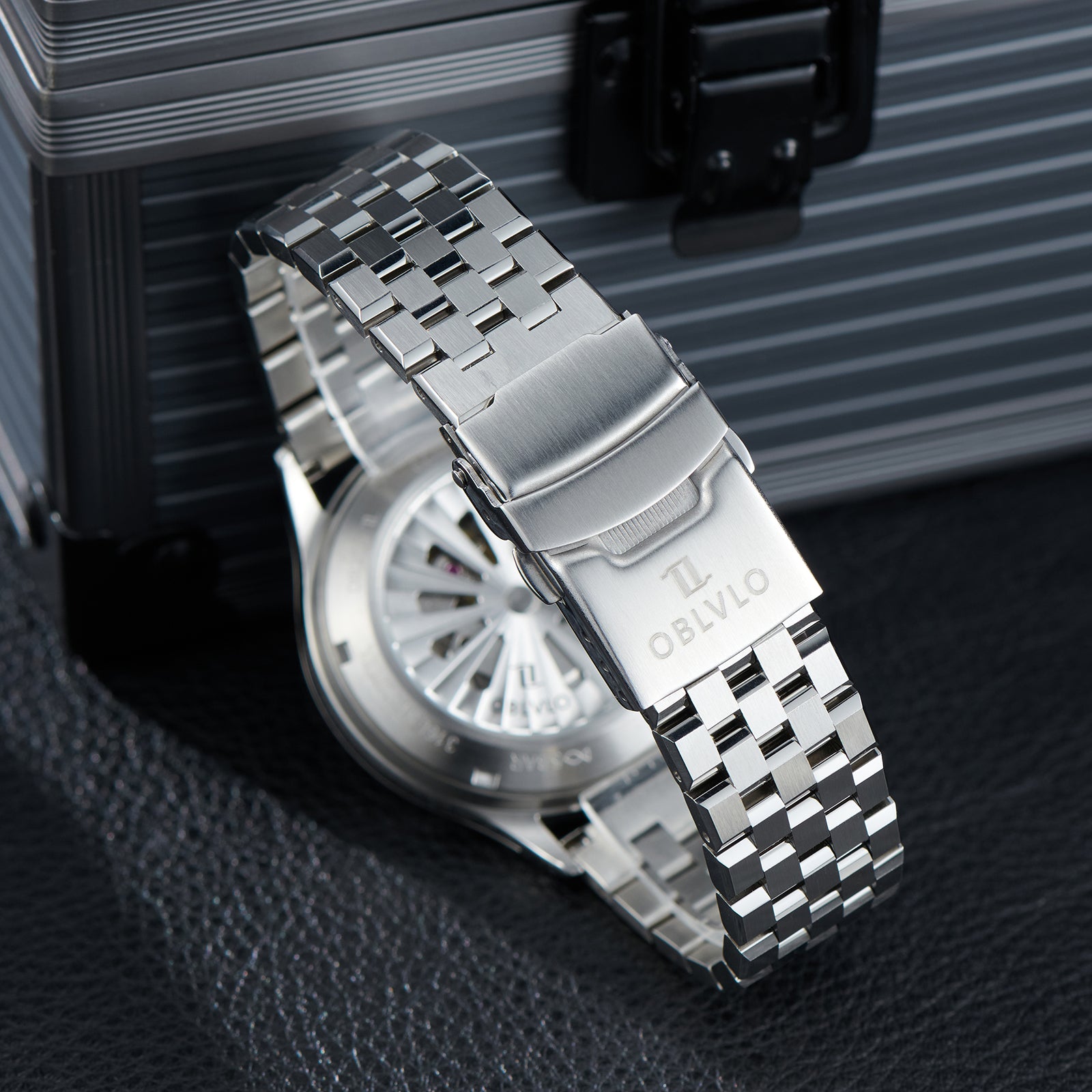Cool Modern Display Design Watches - Unique OBLVLO BLM-UFO UFO-Shaped with Luminous Dial Automatic Watch