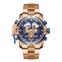 Reef Tiger Aurora RGA3503 Men's Automatic Mechanical Rose Gold Wristwatch - ST25 Automatic Movement Fashion Casual Sports Watch