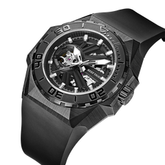 Reef Tiger Black Shark RGA6903-S Diving Automatic Mechanical Watches For Men - Seiko NH70A Automatic Movement Wristwatches