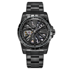 Discover OBLVLO RMS-U Affordable Automatic Military Steel Watches For Men