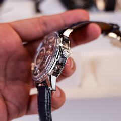 OBLVLO VM TB Men's Automatic Mechanical Tourbillon Skeleton Luxury Zirconium Diamond Inlaid Bezel Watch