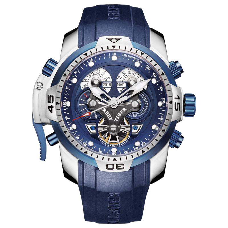 Reef Tiger Aurora Concep RGA3503 Automatic Watches for Men - Unique Sport Waterproof Stainless Steel Wrist Watch