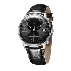Affordable Luxury 42mm Black Dial & Classics Stainless Steel Case Dress Automatic Watches - Reef Tiger Seattle Navy 1 RGA82B0